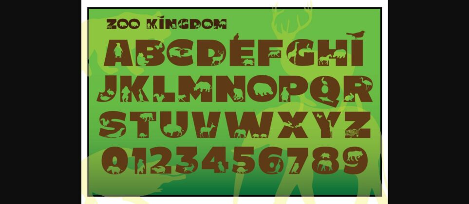 Zoo Kingdom Font Poster 5