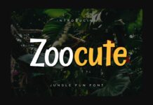 Zoocute Font Poster 1