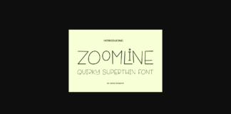 Zoomline Font Poster 1