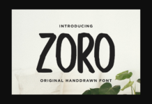 Zoro Font Poster 1