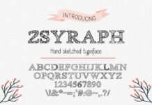 Zsyraph Font Poster 1