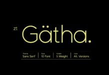 Zt Gatha Font Poster 1