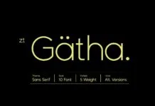 Zt Gatha Font Zt Gatha Font Poster 1