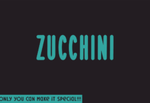 Zucchini Font Poster 1