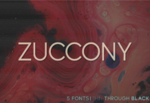 Zuccony Font Poster 1