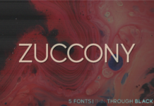 Zuccony Font Zuccony Font Poster 1