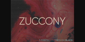 Zuccony Font Poster 1