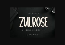 Zulrose Font Poster 1