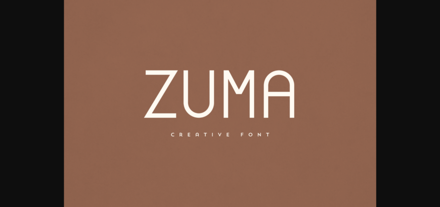Zuma Font Poster 1