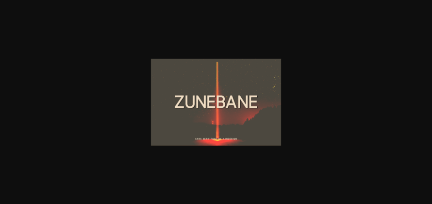 Zunebane Font Poster 3