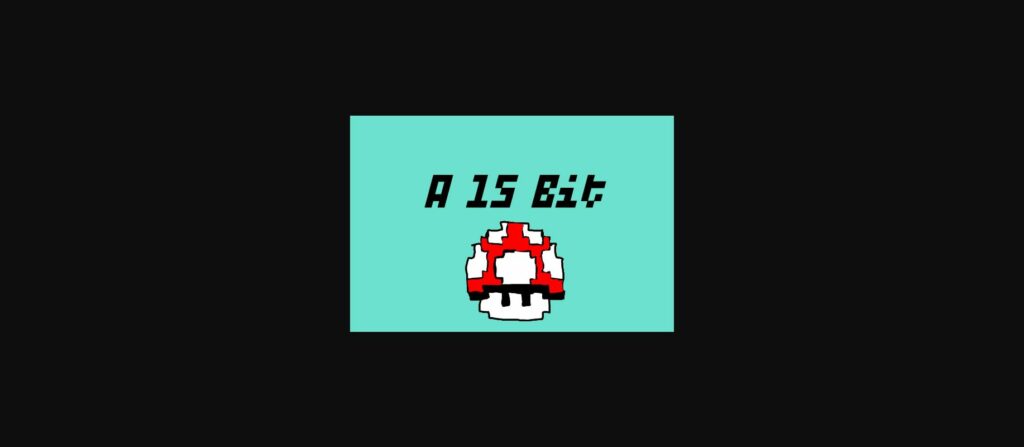 A 15 Bit Font Poster 1