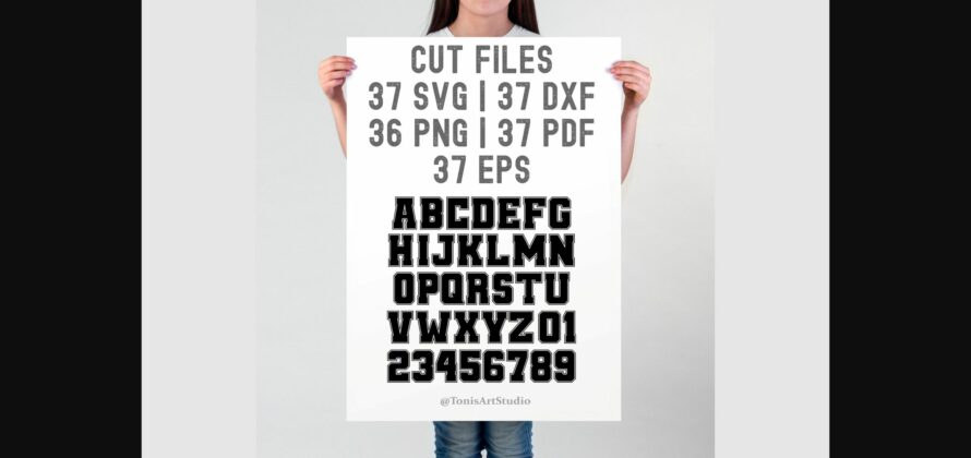 Ab College Outline Font Poster 5