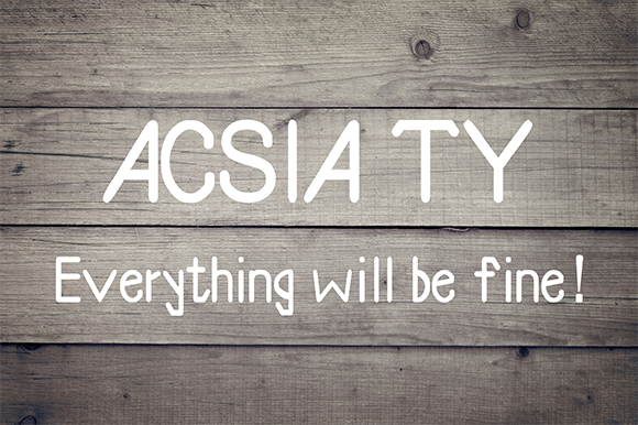 Acsia Tu Font