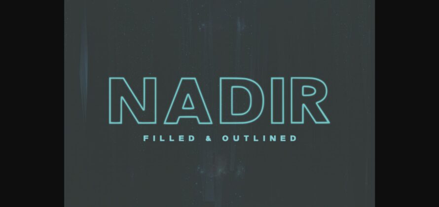 Nadir Font Poster 1