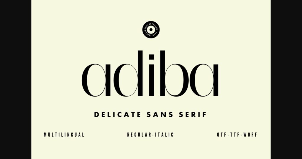 Adiba Font Poster 3