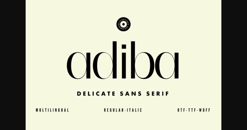 Adiba Font Poster 3