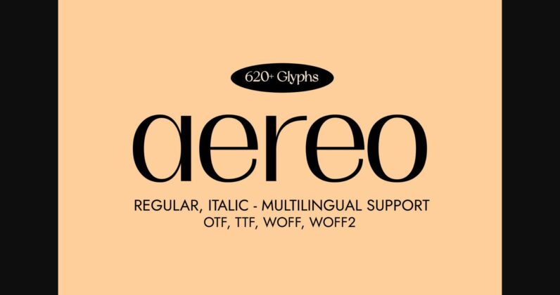 Aereo Font Poster 3