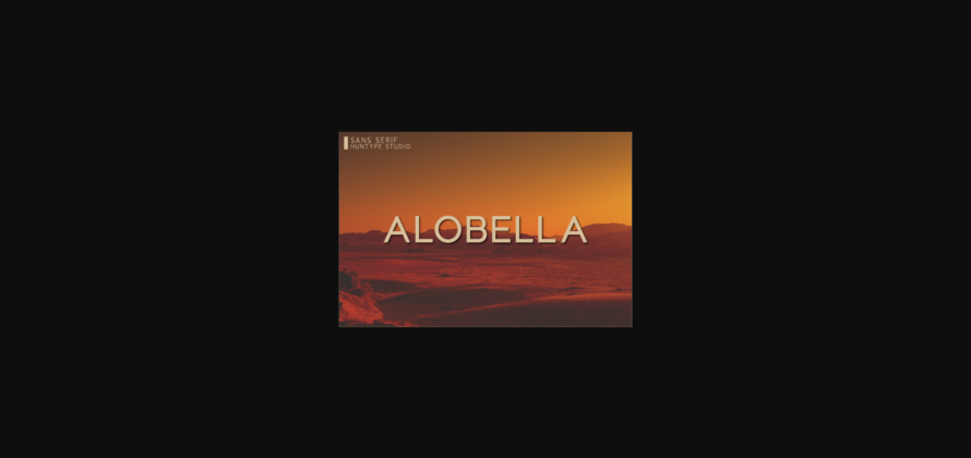 Alobella Font Poster 3