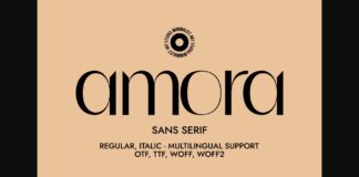 Amora Font Poster 1