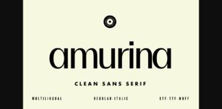Amurina Font Poster 1