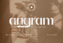 Angram Font Poster 1