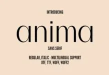 Anima Font Poster 1