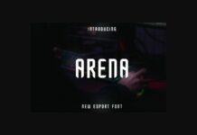 Arena Font Poster 1