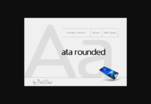 Ata Rounded Font Poster 1
