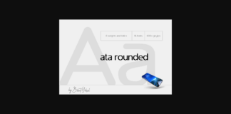 Ata Rounded Font Poster 1