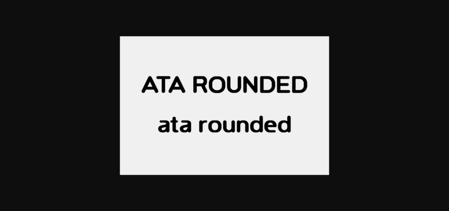 Ata Rounded Font Poster 4