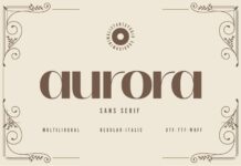 Aurora Font Poster 1