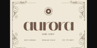 Aurora Font Poster 1