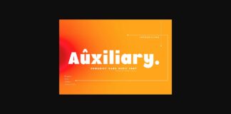 Auxiliary Font Poster 1