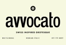 Avvocato Font Poster 1