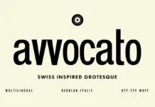 Avvocato Font Avvocato Font Poster 1