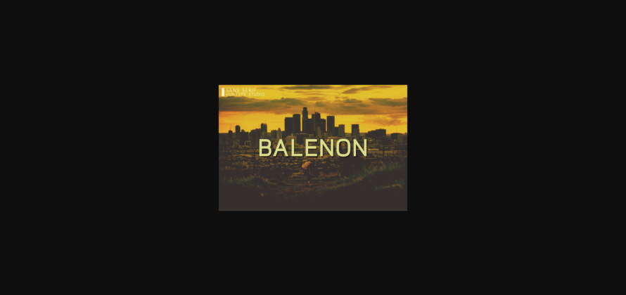 Balenon Font Poster 3