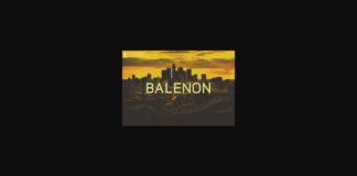 Balenon Font Poster 1