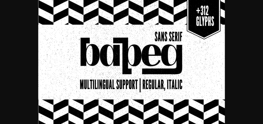 Bapeg Font Poster 3