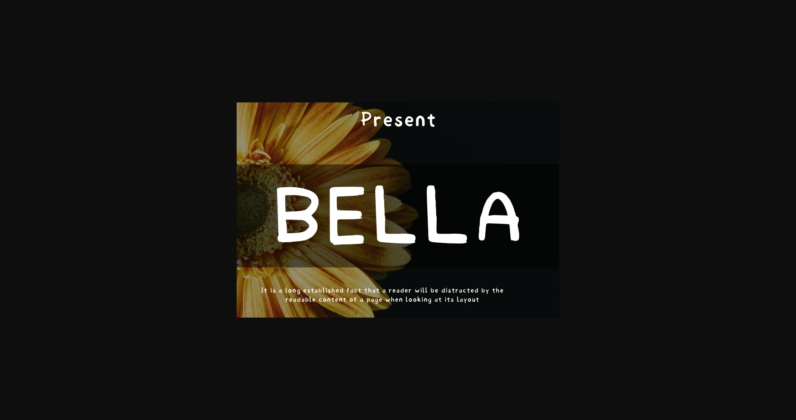 Bella Font Poster 3