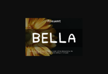 Bella Font Poster 1