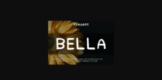 Bella Font Poster 1