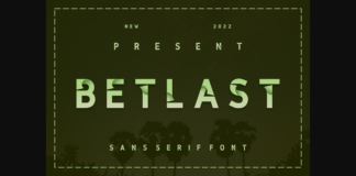 Betlast Font Poster 1