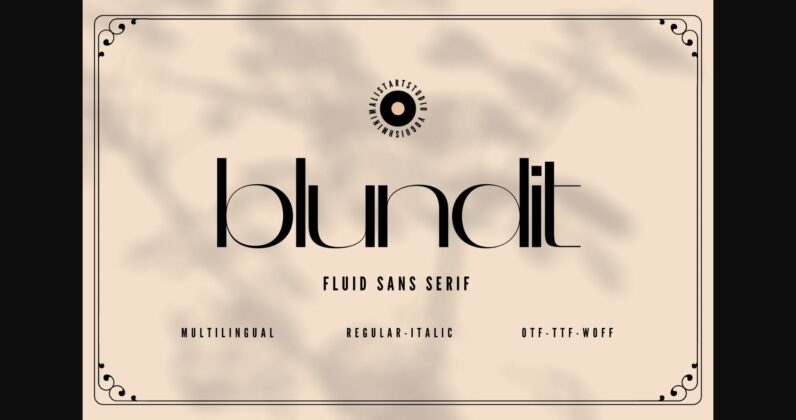 Blundit Font Poster 1