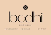 Bodhi Font Poster 1