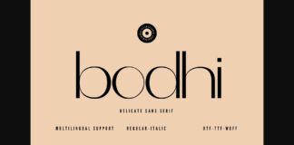 Bodhi Font Poster 1