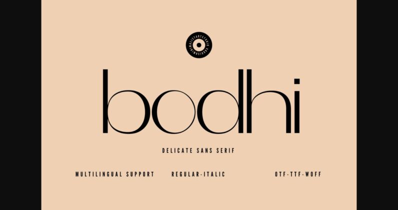 Bodhi Font Poster 1