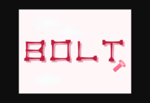 Bolt Font Poster 1