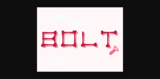 Bolt Font Poster 1