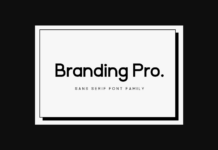 Branding Pro Font Poster 1