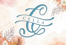 Cella Monogram Font Poster 1